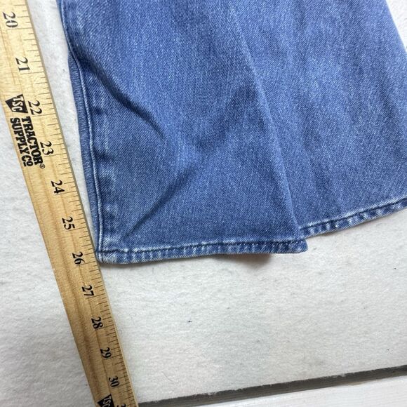 Frame Flounce Jeans Side Zip High Rise  FSZ415 Delavan Blue SZ 28 - Picture 9 of 11